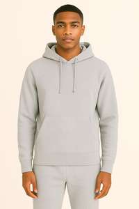 Traje deportivo de dos piezas de alta calidad para hombre Sudadera con capucha y pantalones de chándal con logotipo personalizado Trajes de chándal sólidos Pantalones de jogging - Product Image 5