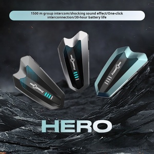 Giảm tiếng ồn xe máy liên lạc trong freedconn anh hùng thông minh Tai nghe Bluetooth kim cương thép không gỉ cho đi xe đạp - Product Image 2