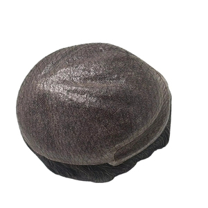 Bangladesh Taz Hair 100% Densité Remy Grade Perruque de toupet pour hommes avec base de peau Styles indiens crépus droits et vagues profondes - Product Image 1