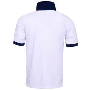 Algodón 100% de alta calidad para Polo, ropa informal, logotipo bordado, transpirable, ajuste cómodo, diseño de patrón sólido, lona hecha - Product Image 2