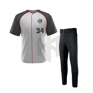 Logotipo personalizado, uniforme de béisbol ligero, uniforme de béisbol de gran tamaño a precio barato para unisex - Product Image 1