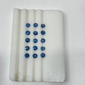 Hermosos zafiros azules naturales Redondas de corte brillante Zafiros azules naturales al por mayor para la fabricación de joyas - Product Image 5