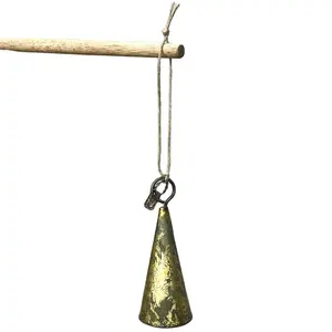 Braa antico Patina Jingle campana forma di vendita calda diretta fabbrica albero di natale ornamento appeso