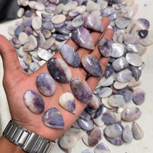 Verde natural para cabujones Tiffany Jasper Lote de piedras preciosas sueltas a granel para la fabricación de joyas para collar - Product Image 1