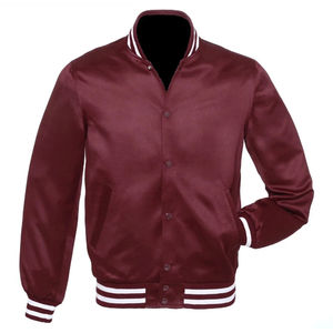 Precio barato al por mayor de color sólido de la mejor calidad Fitness Out Door Outer Wear Casual Varsity chaquetas para hombres - Product Image 3