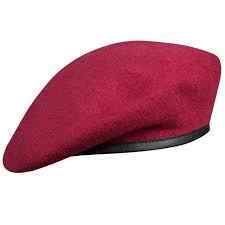Classic style uniform beret cap with adjustable <b>headband</b> and durable stitching designed for ceremonial fashion and official use - Product Image 3