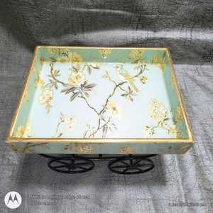 ถาดไม้ MDF ทำด้วยมือพร้อมพิมพ์ดิจิตอลเคลือบเงาพร้อมเทคโนโลยีงานฝีมือถาดตกแต่ง - Product Image 1