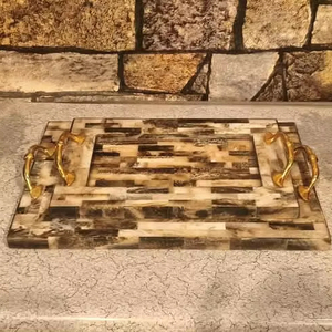 ถาดเสิร์ฟตกแต่งไข่มุกแม่สุดหรูของขวัญเดือนรอมฎอนช็อคโกแลตวันที่เครื่องใช้บนโต๊ะอาหารหวานแบบดั้งเดิมห้องนั่งเล่น - Product Image 1