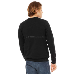 Bella Canvas Unisex Fleece Crewneck Loose Fit Soft Oversized Pullover Sweatshirt Noir - Product Image 2
