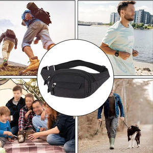 Riñonera grande resistente al agua, riñonera de viaje de lona para dinero, senderismo, cinturón Bumbag - Product Image 5