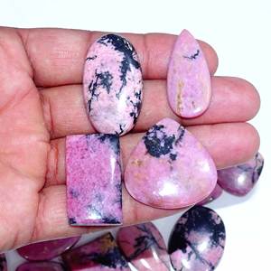 Piedra preciosa natural para joyería, cabujones de Rodonita natural, piedras preciosas sueltas, rodonita, precios de fábrica del exportador indio - Product Image 2