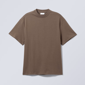 Premium Quality <b>Longline</b> <b>White</b> <b>T</b>-<b>Shirt</b> with Genuine Leather Embroidery Loose Fit Solid Pattern - Product Image 1