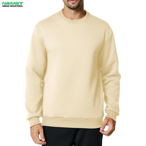 Sudadera de cuello redondo de invierno para hombre, jersey de manga larga suave de lana gruesa Interior de algodón cepillado para uso en clima frío - Product Image 1