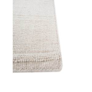 Tapis en laine rayé ivoire Contour - HWP-03 - Classique fait main 9x12 - Grande surface - Hauteur de poils en viscose - Pour la maison, le couloir - Rectangulaire - Product Image 4
