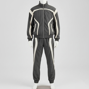 Chándal Cortavientos Personalizado 100% Algodón Invierno Hombre Transpirable Ecológico Reversible Forro Polar Estilo Urbano - Product Image 4