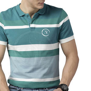 Camiseta Polo de manga corta informal para hombre de talla grande Ropa de color sólido con estilo estampado en oferta - Product Image 1