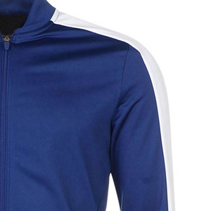 Vestes de sport pour hommes Printemps 100% Survêtement en fibre de polyester pour hommes Costumes à fermeture éclair Survêtement en polyester uni pour hommes Survêtements - Product Image 3