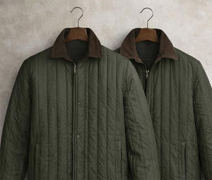 <b>Men</b> Quilted Insulated Workwear <b>Jacket</b> Heavyweight Padded Nylon Bomber <b>Jacket</b> with Rib Collar Custom Logo Winter Utility <b>Jacket</b> - Product Image 1