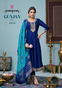Anarakali Style Women's Indian & Pakistani <b>Silk</b> Fancy Embroidery Work Party Inner <b>Kurta</b>/Kurti Quick Dry - Product Image 5