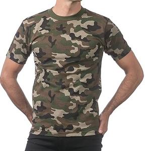 OEM top ventes, t-shirt de randonnée personnalisé pour hommes avec motif camouflage, col rond, impression par sublimation, t-shirts de mode respirants - Product Image 4