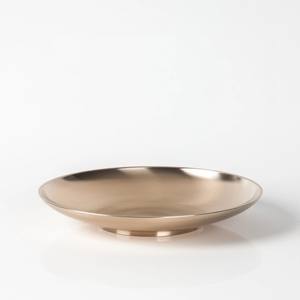 Ensemble de 3 bols de service ronds en laiton avec finition en or brossé, de luxe, fabriqués à la main, de conception personnalisée, utilisés pour le service et la décoration - Product Image 5