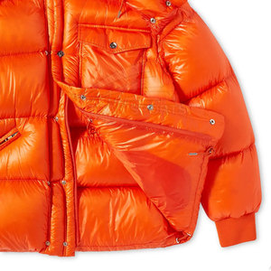 Men's High Street Style <b>Waterproof</b> Windproof Reversible Hooded Bubble <b>Jacket</b> Nylon/Polyester Custom Made Plus Size Wholesale - Product Image 6