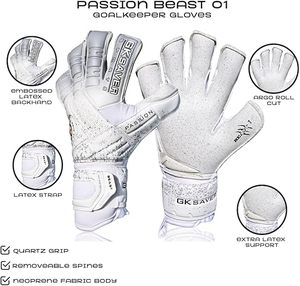 Gants de gardien de but en cuir de qualité supérieure de haute qualité personnalisables et coupe personnelle vente en gros de gants de football en latex en plein air - Product Image 5