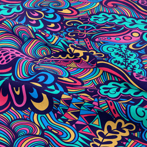 Tùy chỉnh in kỹ thuật số Nylon Spandex Vải không có moq mẫu miễn phí - Product Image 1