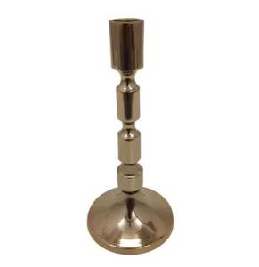 Candelero de Metal con estilo decorativo de aluminio de diseño antiguo de la mejor calidad, portavelas de decoración del hogar de Color dorado en bruto disponible - Product Image 2