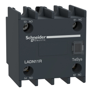 Blocco di contatti ausiliari TeSys Deca LADN11R per relè SCHNEIDER ELECTRIC 1NO+1NC con terminali a vite - Product Image 1