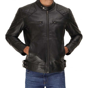 2026 <b>Mens</b> Motorcycle Leather Winter Jackets High Quality Fashion Casual Waterproof Windproof <b>Breathable</b> Eco-Friendly Front Logo - Product Image 3