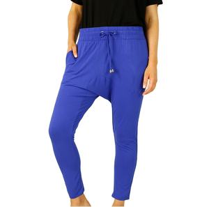 Pantalons de survêtement unisexes à entrejambe tombant, taille élastique, respirants, décontractés, unis, pour streetwear, 100% polyester, hiver 2025 - Product Image 2