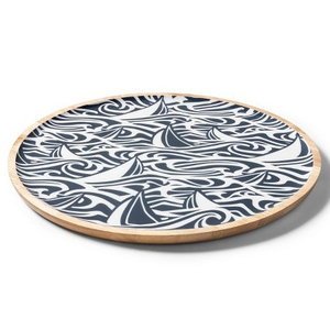 Bandeja de servicio de madera de mango rectangular grande de alta calidad con asa Estilo moderno ecológico para servir y respetuoso con el medio ambiente - Product Image 5