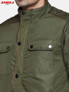 Baja MOQ OEM al por mayor de alta calidad de invierno chaqueta de bombardero en Blanco clásico cómodo chaqueta de bombardero de los hombres - Product Image 2