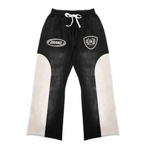 Survêtements à fermeture éclair délavés à l'acide à la mode pour hommes avec logo personnalisé et couleurs Style streetwear Ensembles grande taille Techniques imprimées respirantes - Product Image 6