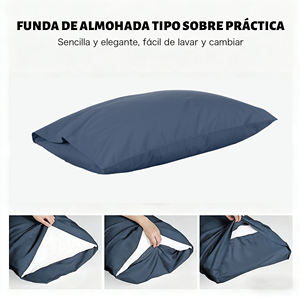 Juego de Funda Nórdica con Funda de Almohada, 100% Poliéster, Lavable, 100 Hilos, Estilo Simple, Tamaño 45x75cm, para Ropa de Cama - Product Image 2
