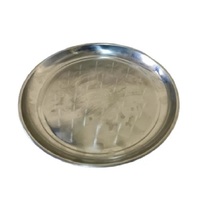 Nouveau chandelier en métal élégant pentagramme de lune triphasé en fer poli de 14cm pour la cérémonie de tarot et les environs de la méditation