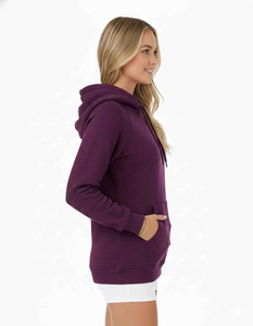 Sweat-shirt long oversize pour femme, style décontracté streetwear, coupe ample, tissu velours doux et chaud, sweat-shirt d'hiver avec logo sur le devant - Product Image 6