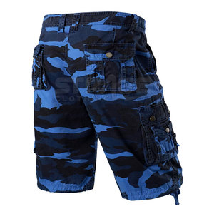 Shorts cargo de qualité supérieure, solides, écologiques, service OEM, coupe décontractée, design multi-compartiments, tissu doux, 100% coton - Product Image 3