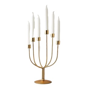 Nuevo diseño de alta calidad, decoración de mesa de comedor, vela, decoración de casas, soporte de vela de Metal a precios bajos - Product Image 1