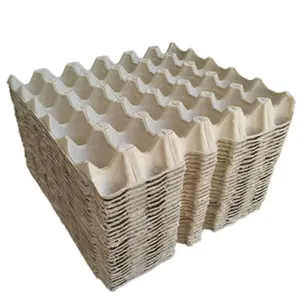 Wholesale Disposable Corrugated High-end Pulp Egg Cartons Paper Pulp Egg 2cells Tray For Egg Packing Box