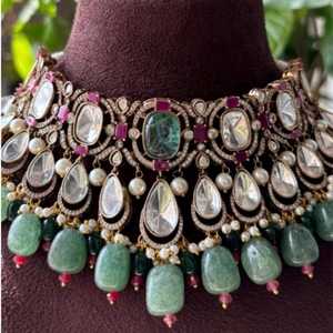 2025 vente en gros mode couleur Zircon boucle d'oreille collier ensemble de bijoux pour les femmes bijoux de mariage artificiels - Product Image 3