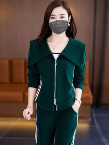 ชุดวอร์มผู้หญิงชุดกางเกงสองชิ้นเสื้อกันหนาว - Product Image 4