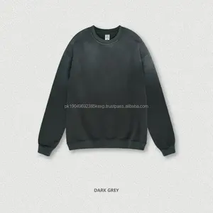 Nouvelle Arrivée : Sweat à Capuche Vintage de Haute Qualité, Col Rond, Délavé à l'Acide, Coupe Ample et Décontractée – Offre Spéciale - Product Image 6