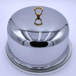 Vente en gros de couvercle de gâteau en acier inoxydable support de gâteau fini en forme de dôme support de gâteau de fête de pâtisserie avec couvercle en forme de dôme en verre - Product Image 3