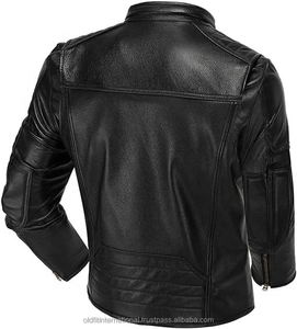 Veste en cuir élégante pour hommes la plus vendue pour hommes différentes couleurs disponibles dans le meilleur prix de vente veste en cuir pour hommes - Product Image 5