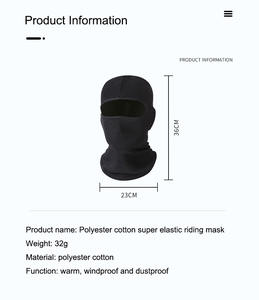 Vente en gros cagoule 100% coton avec logo personnalisé coupe-vent douce moto masque facial respirant cagoule - Product Image 4