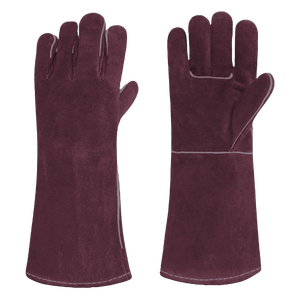 Premium High Quality Cowhide Split Leather Safety Gloves Industrial Welding <b>Spark</b> Resistant Personal Protective Gear - Product Image 4