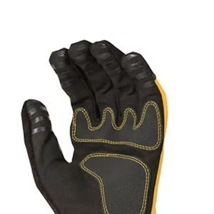 Gants de mécanicien en cuir teint uni pour hommes avec doigts entiers Gants de mécanicien à usage intensif - Product Image 6
