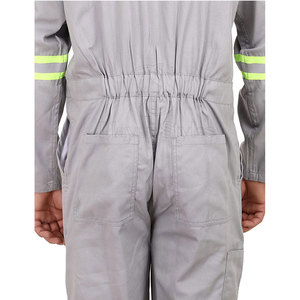 Overoles de trabajo de algodón ignífugos impresos personalizados uniformes de seguridad al por mayor con característica reflectante - Product Image 5